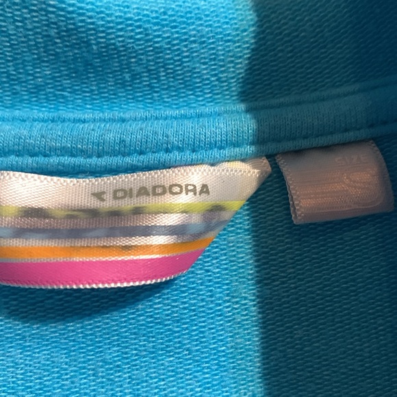 Diadora baby blue pullover sweatshirt size small - Picture 2 of 5